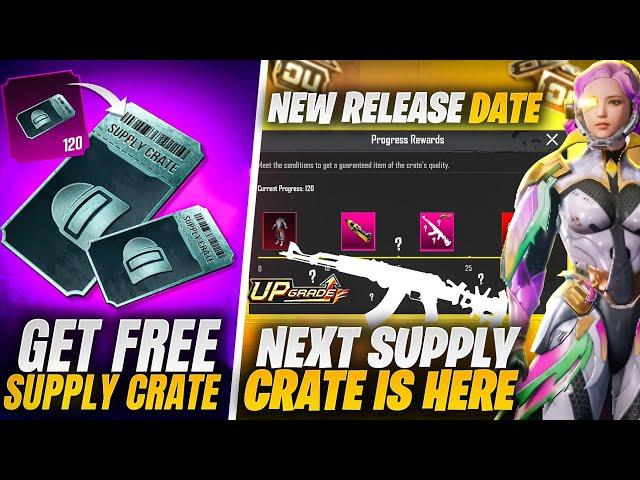 Next Supply Crate Is Here | Upgraded Gun In Supply Crate? | Get Free Supply Crate | Pubgm\Bgmi