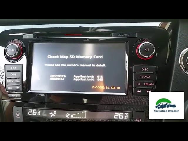 Nisssan Xtrail Missing SD card and SD error solution