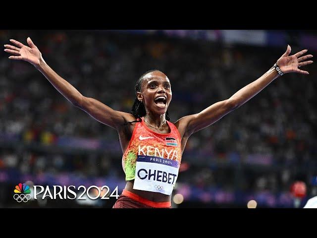 Beatrice Chebet adds a SECOND gold medal in Paris with 10,000m victory | Paris Olympics | NBC Sports