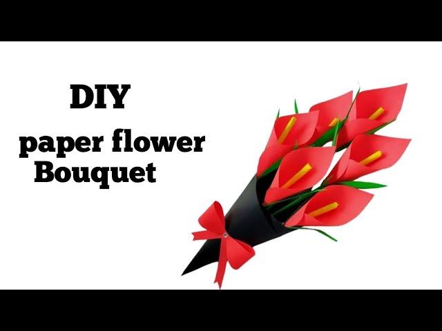 DIY paper flower bouquet ideas  | Easy Paper flower bouquet making| How to make Paper flowers