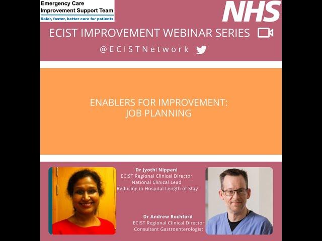 ECIST Improvement Webinar Series - Job Planning