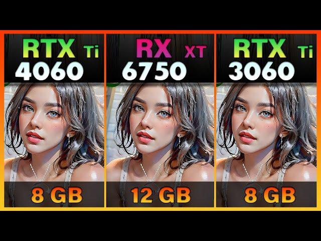 RTX 4060 Ti vs. RX 6750 XT vs. RTX 3060 Ti Tested in 12 Games | 1080p vs.1440p