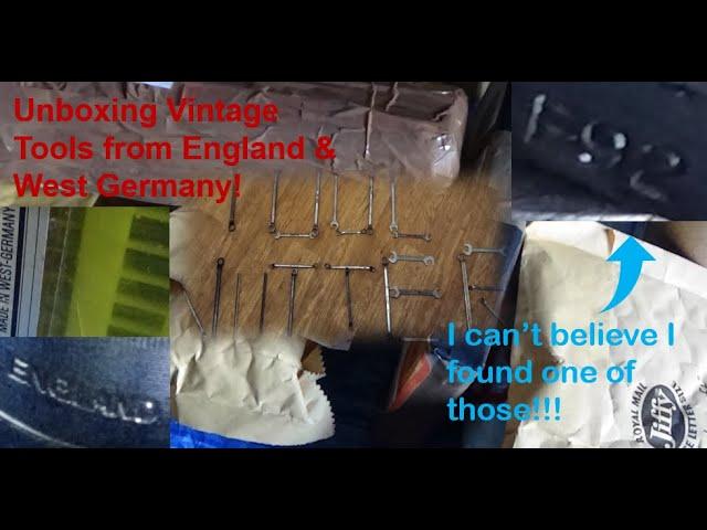 Unboxing Vintage Tools from England & West Germany - Rare and old tools from both UK & Europe