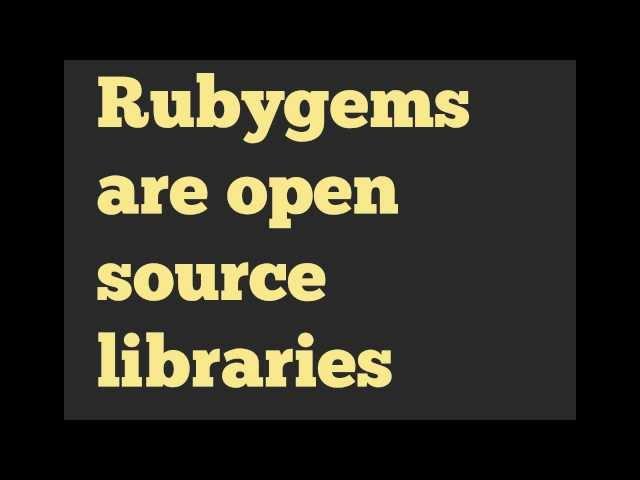 Rubygems and Bundler