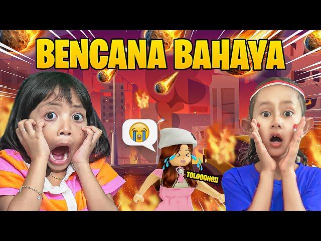 LEIKA DAN QAIREEN LARI DARI BENCANA ALAM  NATURAL DISASTER SURVIVAL [ROBLOX INDONESIA]