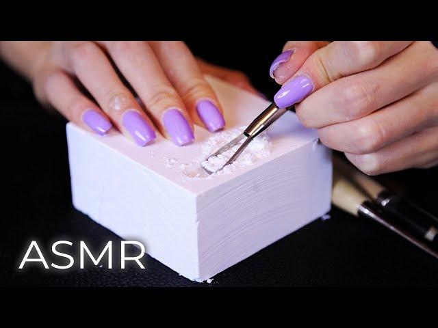 ASMR Satisfying Gym Chalk Crushing, Carving Sounds for Sleep (No Talking)