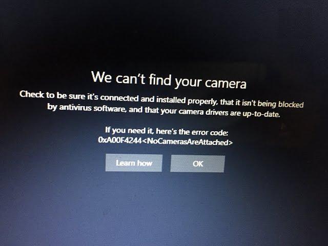 How to fix error code: 0xA00f4244 NoCamerasAreAttached for Lenevo Thinkpad 2021