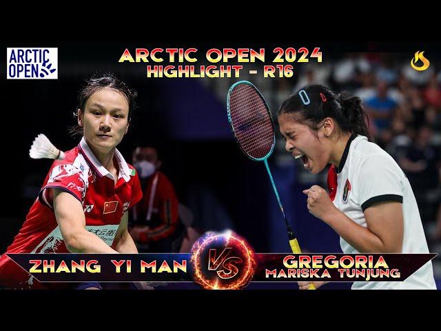 Gregoria Mariska TUNJUNG [INA] vs ZHANG Yi Man [CHN] | Arctic Open 2024 | R16