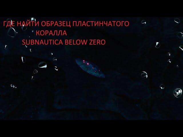 где найти образец пластинчатого коралла за 1мин 25сек в SUBNAUTICA BELOW ZERO