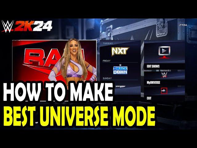 How to Make the Best Universe Mode in WWE 2k24