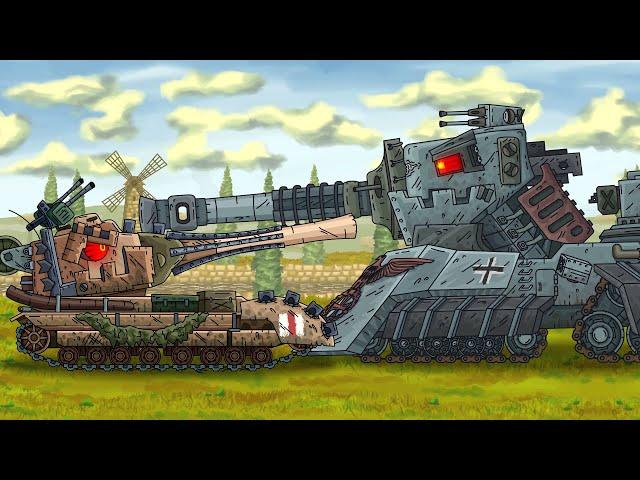 GROSS Monster vs British Monster - Cartoons about tanks