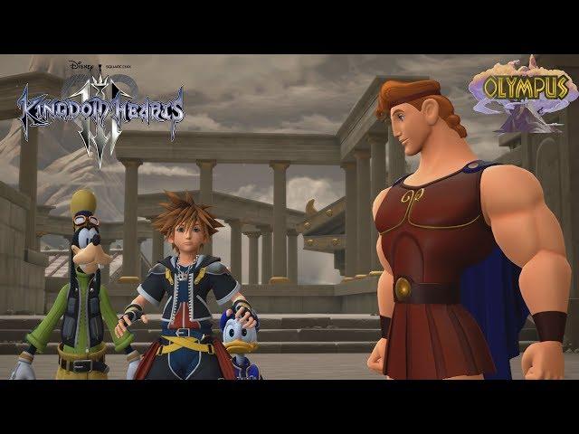 Kingdom Hearts 3 - Olympus Complete Gameplay Walkthrough (90 Mins of New Gameplay) [1080p 60FPS HD]