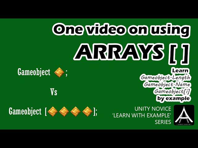 Unity Beginners - How to use Arrays