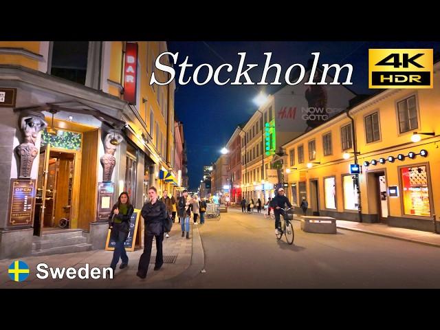 Stockholm Evening walk / Sweden  / September 2024 / 4K HDR