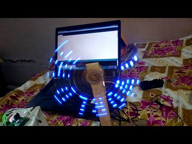 RGB LED POV (Persistence of vision)  Display - HELLO WORLD