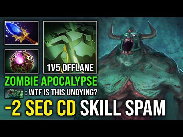 IMBA 2 SEC CD DECAY 1v5 Zombie Apocalypse Unlimited Skill Spam Octarine Offlane Undying Dota 2