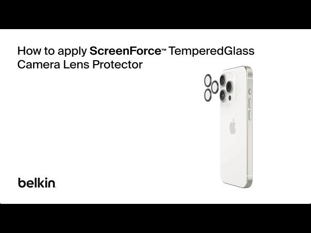 How to Apply ScreenForce TemperedGlass Camera Lens Protector