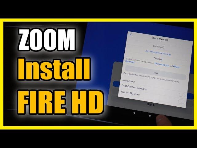 How to Get & Install ZOOM App on Amazon Fire HD 10 Tablet (Fast Method)