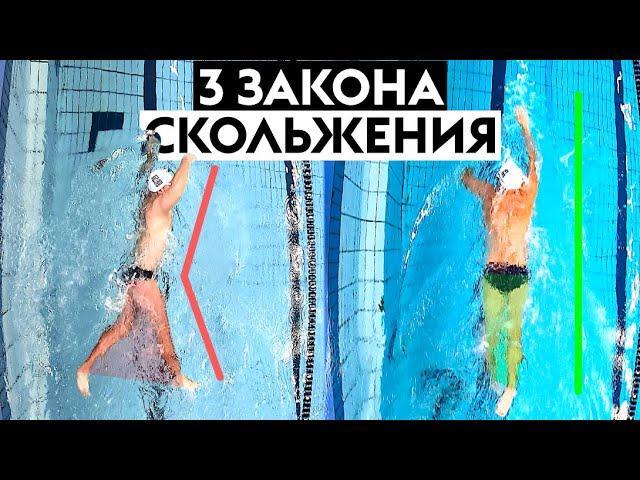 Скольжение в плавании кролем. Как плавать быстрее? Silver Swim