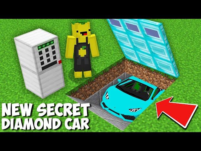 I opened a BLOCKED DIAMOND GARAGE AND FOUND A SUPER CAR in Minecraft ! SECRET DIAMOND BASE !