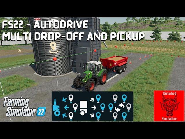 MULTI DROP-OFF and PICKUP | Autodrive | FS22