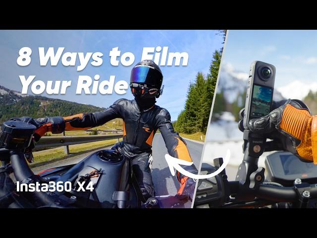 Insta360 X4 - How to Shoot 360° Videos With Your Motorcycle