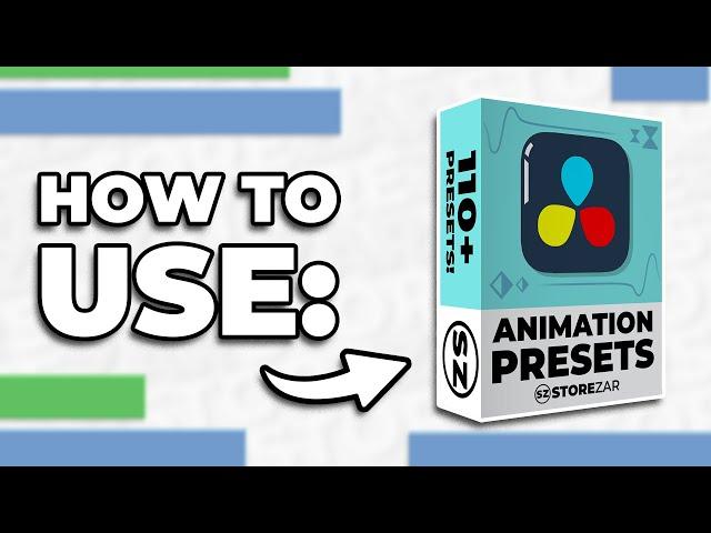 How To Use ANIMATION Presets in DaVinci Resolve – by Finzar