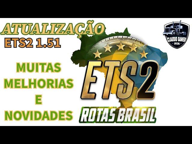 Saiu Atualização Mapa Rotas Brasil Ets2 1.51 Muitas Novidades e Melhorias