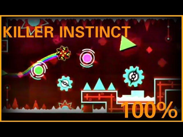 "KILLER INSTINCT" 100% (all coins) By Gusearth | Geometry Dash [2.11]