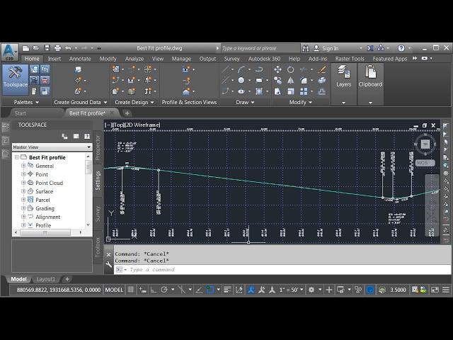 Creating Best Fit Profiles using Civil 3D