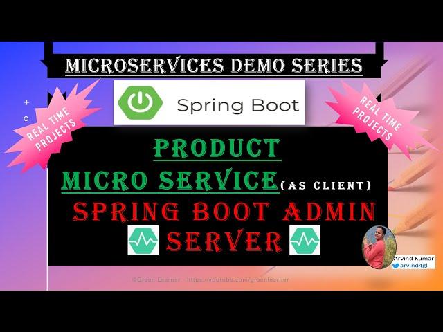 #12.1 Setting Up Spring Admin Server and Client | Microservices Demo with Spring Boot