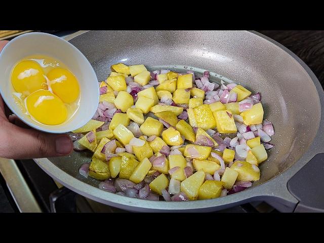 The Best Breakfast with Potato and onion! Easy & Delicious One-Pan Recipe