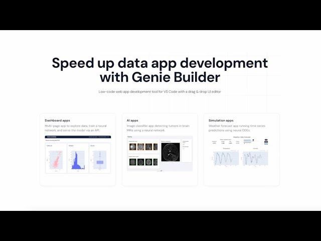 Introducing Genie Builder 1.0