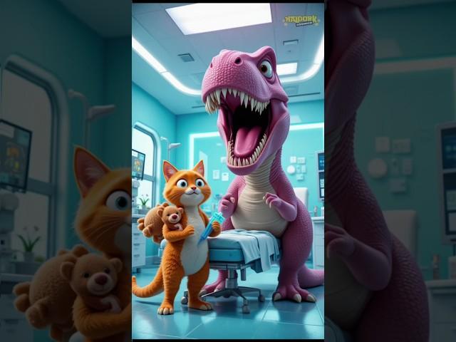 ️ Evolution of T-Rex: Laughing at Dr. Cat’s Jokes  #cat #cute #love #shorts