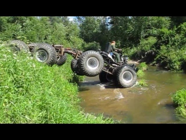 ВЕЗДЕХОД на Шинах Низкого Давления 8х8 Испытания/All-terrain VEHICLE on Low-Pressure Tires 8x8 Test