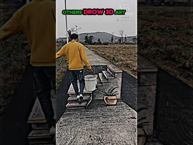 others Drow 3D art VS this Art   #edit #3d #drowing #newtrend #aura