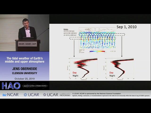 Jens Oberheide | Clemson University | The Tidal weather of Earth's middle and upper atmosphere