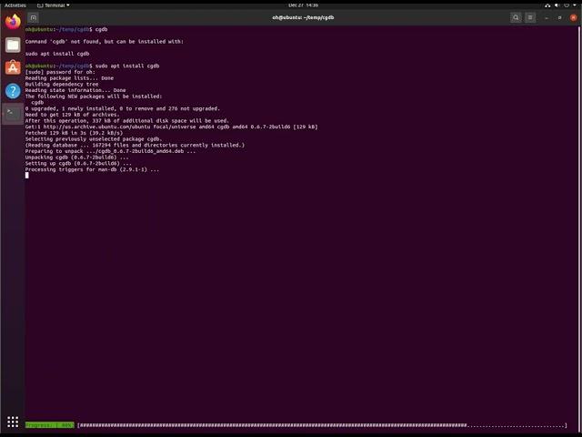 gdb - cgdb install