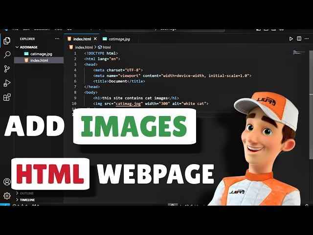 How to add Image in HTML in VsCode | how to insert image in html using visual studio code