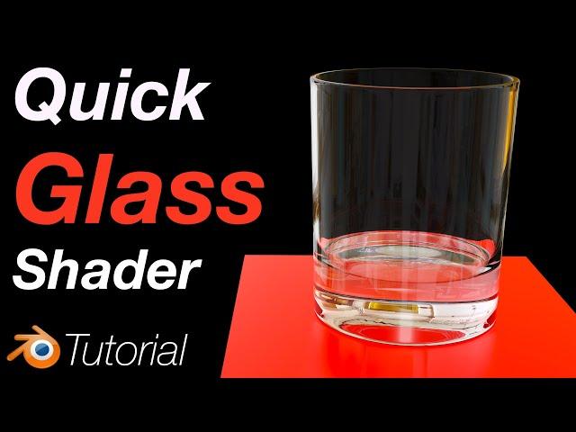 [4.1] Blender Tutorial: Realistic Glass in 1 minute