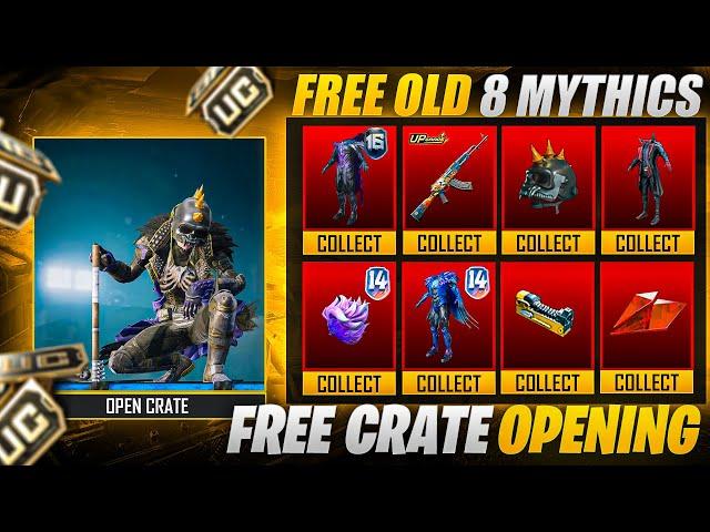 Get Free Mythic for Everyone | Best Free Crate Opening | Akm hellfire & Inferno Helmet |PUBGM