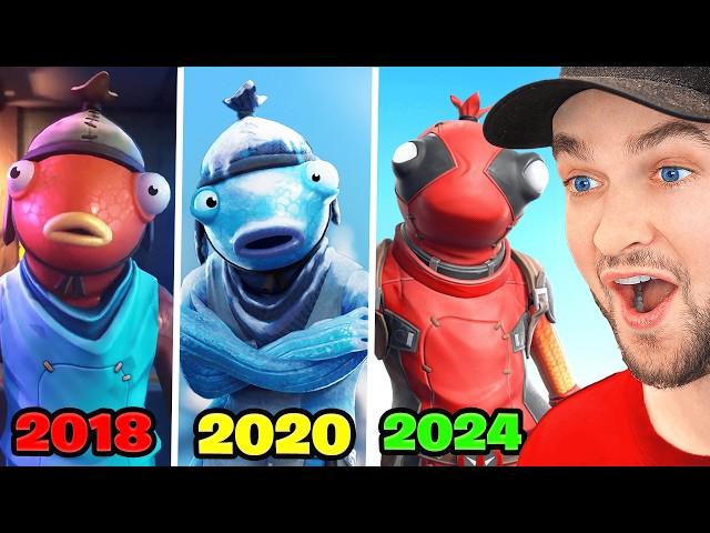 Evolution of Fishstick in All Fortnite Trailers & Cutscenes!