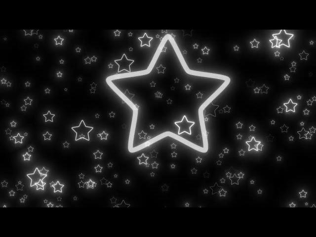 【4K】Neon Light White Stars Flying Star Background Video Loop【Background】【Wallpaper】