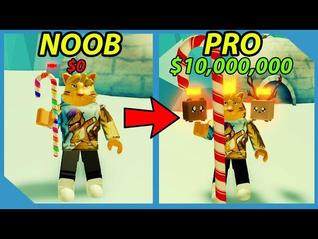 Noob to Pro! Best Pets! Unlock All Areas! - Roblox Grow a Candy Cane Simulator