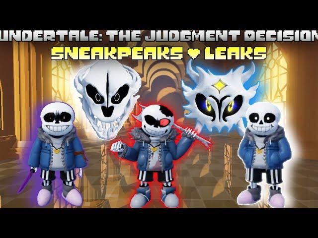 Undertale: The Judgment Decision | Sneakpeaks / Leaks | Roblox