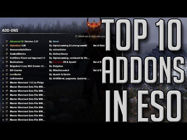 TOP 10 ADDONS FOR ESO (Elder Scrolls Online Tips for PC)