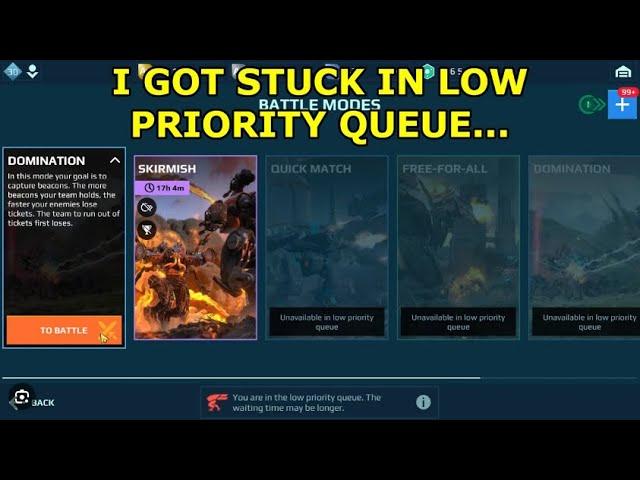 Just follow this tips to get out from the low priority queue in war robots.