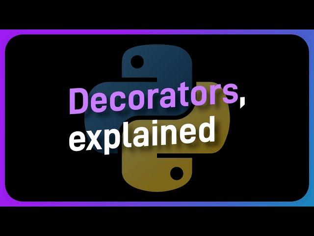 SIMPLIFY your code with decorators (+ typing)