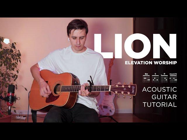 Lion | Elevation Worship | Acoustic Guitar Tutorial (Chords)