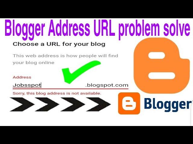 Sorry this blog address in not available/ Blog spot fix problem! solve/blog URL problem solve